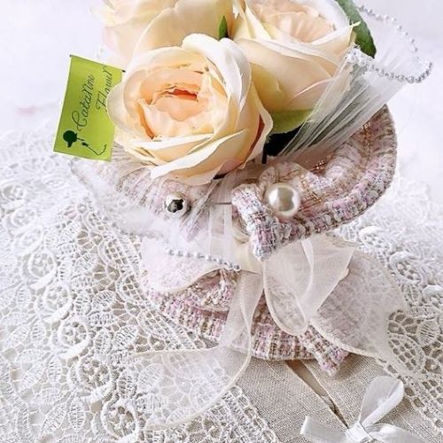 ツィードブーケ（S）（空気をきれいに・カタリーヌフラワー）AR-0503/Hφ18㎝(フルールちよさん)のメインイメージ